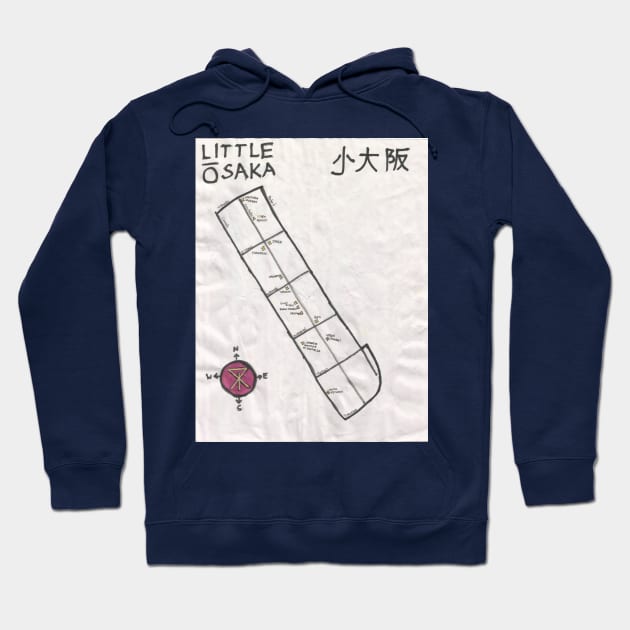 Little Osaka Hoodie by PendersleighAndSonsCartography